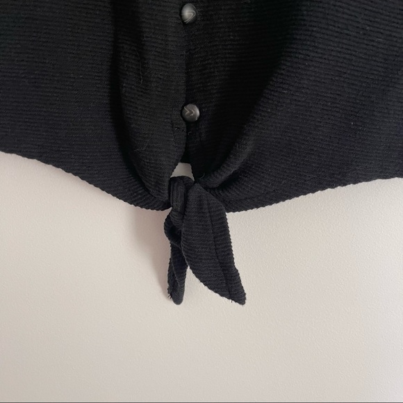 Madewell Texture & Thread Button Front Tie Tank - Picture 4 of 5